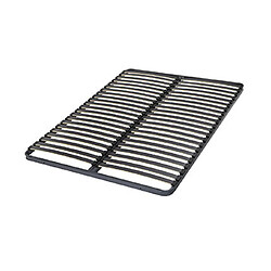 Mes Sommier cadre à lattes 120x190 - Gris foncé