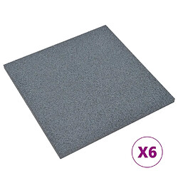 vidaXL Carreaux de protection antichoc - Gris