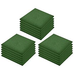 vidaXL Carreaux de protection antichoc - Vert