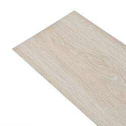 VidaXL Planches de Plancher PVC - Chêne Blanc classique