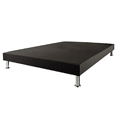 Ebac Sommier à lattes 2 personnes - Gris