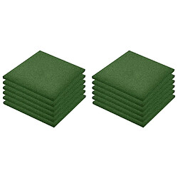 vidaXL Carreaux de protection antichoc - Vert