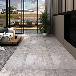 VidaXL Dalles de Plancher PVC - 5,21 m² Gris