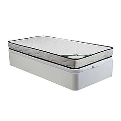Vente-Unique Kanani Ensemble sommier coffre 90x190 cm + matelas - Naturea