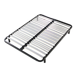 Mes Sommier cadre à lattes - Gris