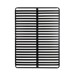 Mes sommier cadre à lattes Lateo - Gris foncé