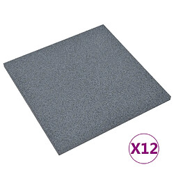 vidaXL Carreaux de protection antichoc 12pcs Gris