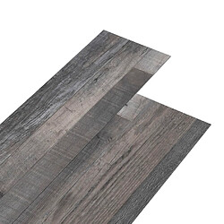 vidaXL Planches de plancher PVC 5,26 m² - Bois industriel