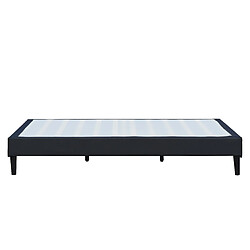 Nuits d'Or Sommier tapissier déhoussable - Noir - 160x200 cm