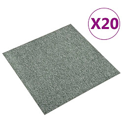 vidaXL Dalles de tapis de sol 20 pcs Vert