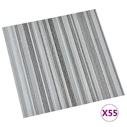 vidaXL Dalles autoadhésives 55 pcs - Gris clair