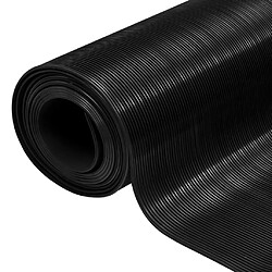 vidaXL Tapis caoutchouc 1.5x4 m - Noir