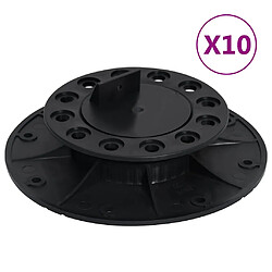 VidaXL Pieds de Terrasse Réglables - 25-40 mm Pieds de terrasse réglables - Polypropylène durable - Support stable - Installation facile