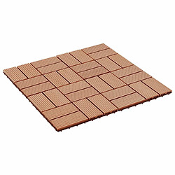 vidaXL Carreaux de terrasse 22 pcs WPC Teck