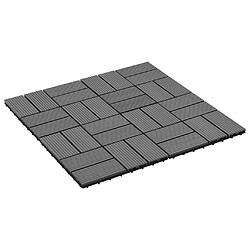 Vidaxl Carreaux de terrasse WPC 30x30 cm 1m² - Gris