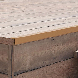 vidaXL Cornière terrasse 5 pcs 170 cm teck Cornières de terrasse WPC - Résistantes aux intempéries - Teck - 170 x 4,5 cm