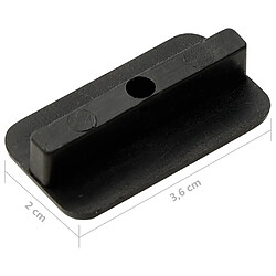 vidaXL Clips Fixation et Vis - Plastique/Inox pas cher