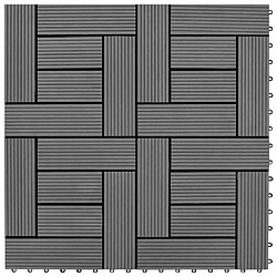 Acheter vidaXL Carreaux Terrasse 30x30 Gris WPC