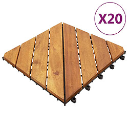 vidaXL Tuiles de terrasse 30x30 cm