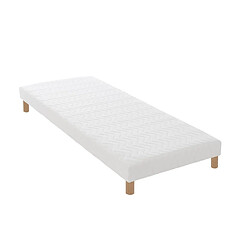 Idliterie Sommier tapissier à lattes - Blanc