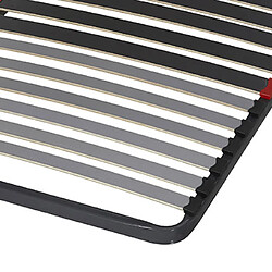 Ebac Sommier cadre à lattes - Gris