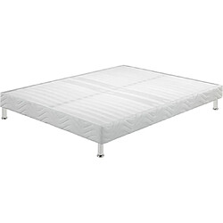 Ebac Sommier à lattes 2 places - Blanc