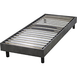 Ebac Sommier à lattes 90x190 - Gris