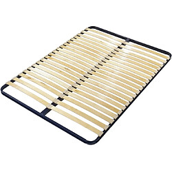 Duvivier Sommier cadre à lattes - Noir