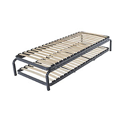 Avis Mes Sommier gigogne métal - Gris foncé