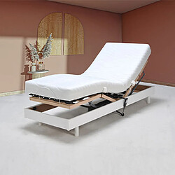 Mes Plumatex sommier électrique - Blanc