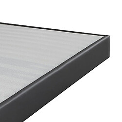 Avis Mes Sommier tapissier 140x200 - Gris