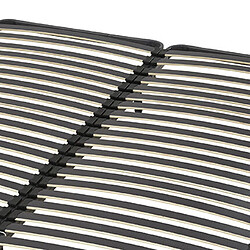 Mes Sommier cadre à lattes 140x190 - Gris foncé