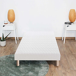 Idliterie Sommier tapissier à lattes - Blanc