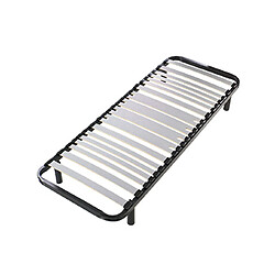 Mes Cadre à lattes sommier - Noir