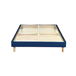 Mérinos Sommier déco 2 places - Bleu