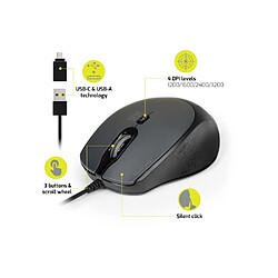 Avis Port Designs Mouse Office Pro Silent - Noir