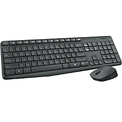 Logitech Pack clavier souris sans fil - Gris