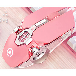 Souris gaming filaire - Rose