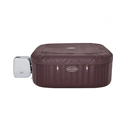 Bestway Maldives 5/7 places carré marron - bulles + hydrojets pro - led