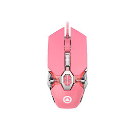 Souris gaming filaire - Rose