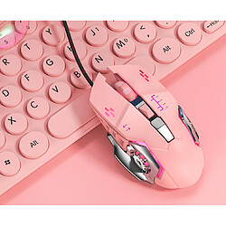 Souris gaming P26 - Rose