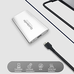 Wewoo Disque SSD portable NGFF - 128 Go Argent