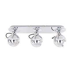 Italux James Barre de plafonnier 3 lumières - Chrome