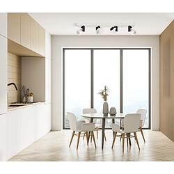 Italux Mola Barre Plafonnier Blanc/Noir