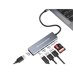 Avis CONCEPTRONIC HUB 6en1 USB-C 100W