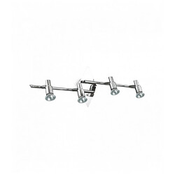 Ideal Lux Plafonnier Chrome SLEM 4 ampoules