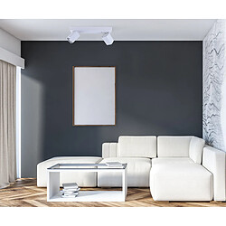 Italux Plafonnier Moderne 2xGU10 Blanc Sablé
