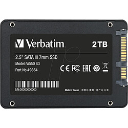 Avis Verbatim Vi550 S3 2To 2" 1/2