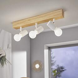 Eglo Townshend 3 - Projecteur LED - Bois Beige