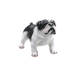 Farmwood Animals Farmwood Bouledogue Anglais Chien en résine - Blanc Noir - Dimensions 41 x 21 x 27 cm - 1,20 kg